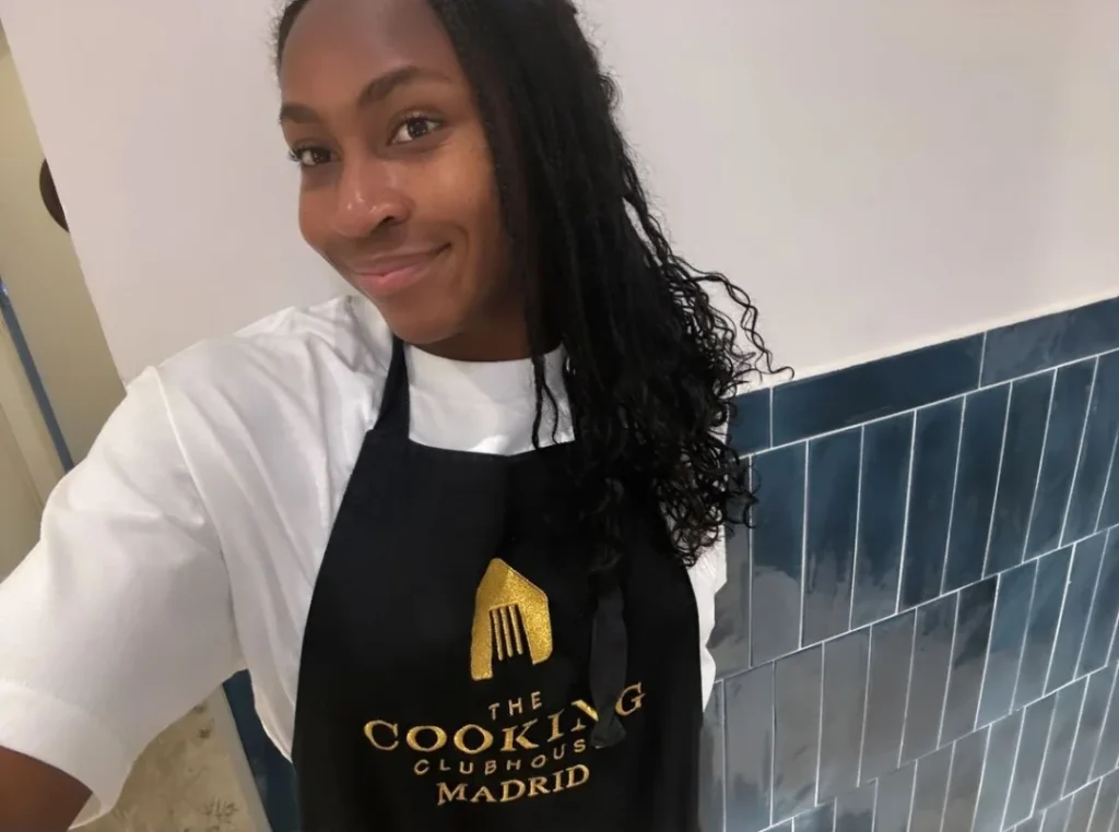 coco gauff learning cooking